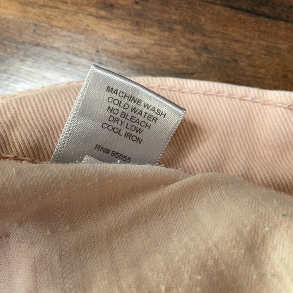 Pistola Jean light pink distressed shorts size 26 - Picture 6 of 6